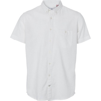 Johan Linen S/S Shirt White
